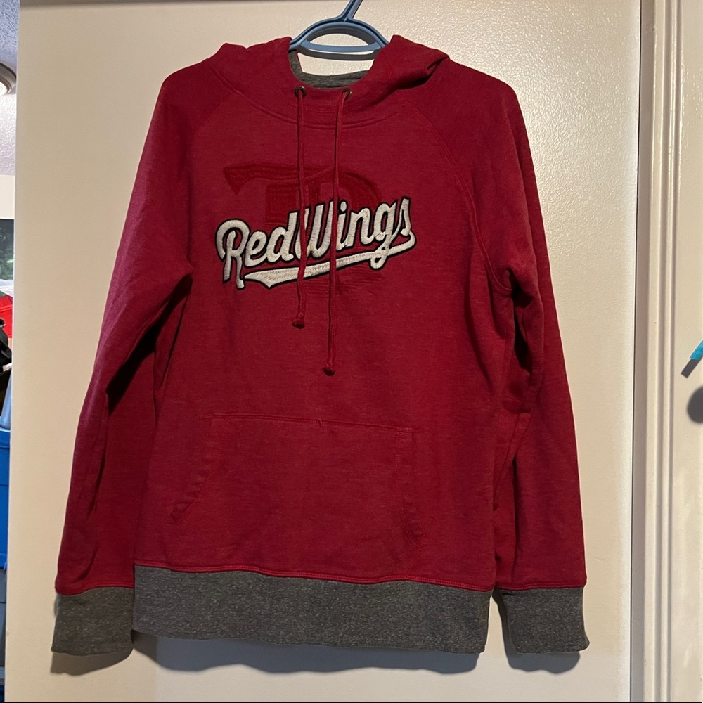 CAMPUS CREW DETROIT RED WINGS PULLOVER HOODED SWEATER